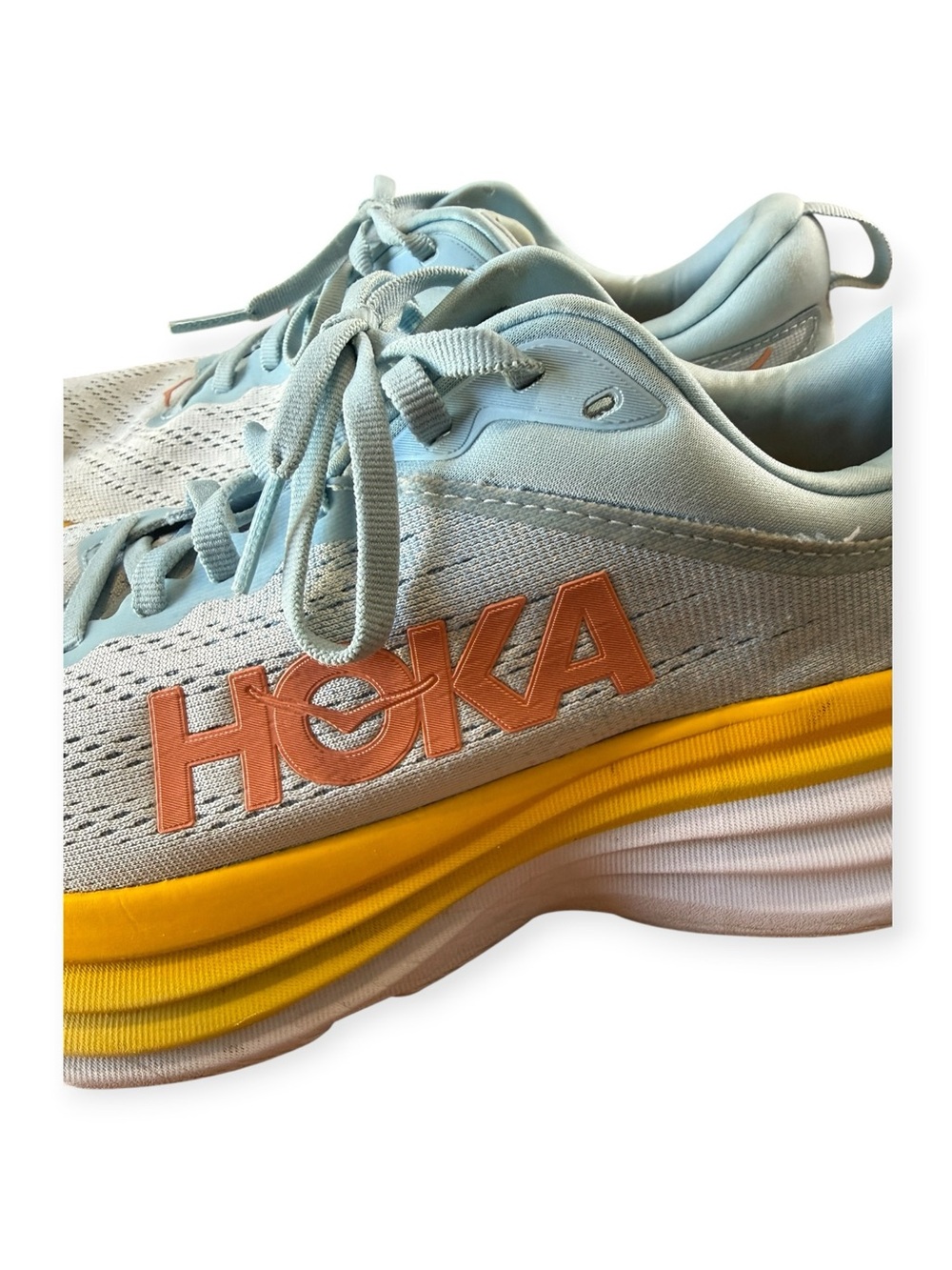 Hoka One One Bondi 8 ‘Blue Summer Song Country Air’ Women's Shoes Size 10.5B EUC - Picture 4 of 13